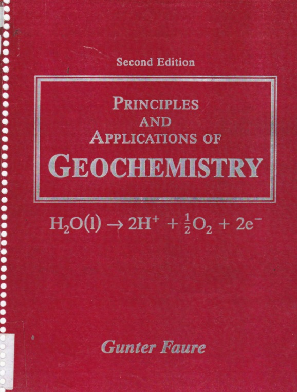 Principles and Applications of Geochemistry 2nd Edition
