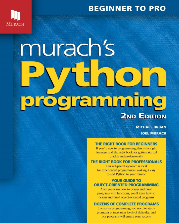 Murach's Python Programming 2nd Edition